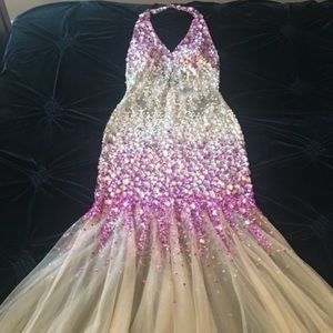 Mesh Prom Dress